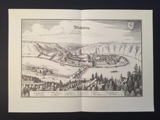 WASSERBURG/INN - KUPFERSTICH MERIAN 1644 - 43x30 cm !! - FAKSIMILE 1966 - TOP !!