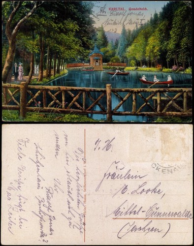 Postcard schluckenau šluknov - schluckenau,