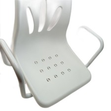 Mobiclinic Drehbarer Badestuhl mit Arm- und Rückenlehne - Ergonomisch, Leicht, E