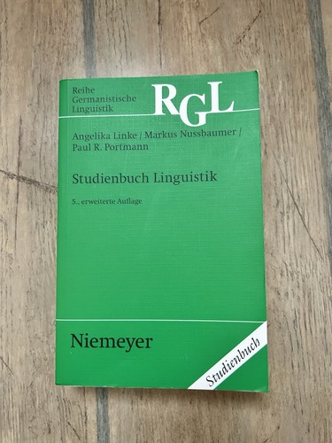 Studienbuch linguistik - linguistik, |