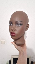 Perückenkopf, Mannequin, Silikon, Deko, afrikanisch, afroamerikaner, realistisch