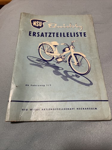 Nsu quickly ersatzteil - nsu, liste