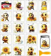 Niedliche Bienen & Blumen
