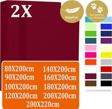 2er Pack Spannbettlaken Jersey