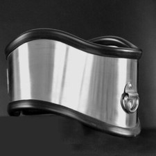 Metall Attitude Slave Bondage Edelstahl abschließbare Halsband für Männer Paare