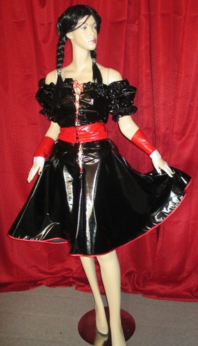 Lackdirndl oktoberfest - lackdirndl,