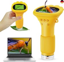 Handy-Mikroskop für Kinder, Ashfly 200X tragbares Taschenmikroskop, 2,0" 