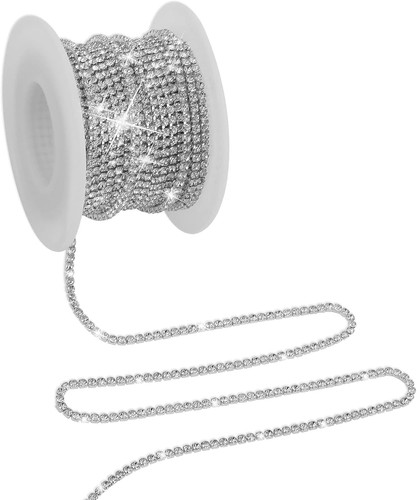 Strassband silber yards 2 - strassband, 10