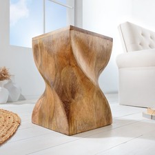 Massivholz Hocker TWIST - 45cm