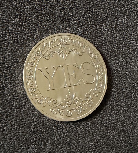 Entscheidungsmünze yes - yes, /