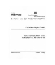 Verschleißreduktion beim
