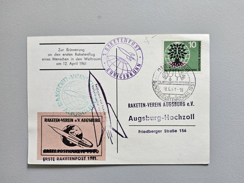 Raketenpost deutschland 1961 - raketenpost,