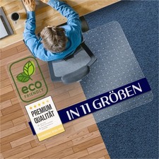 Bodenschutzmatte Bürostuhlunterlage transparente Schutzmatte Stuhlunterlage PET