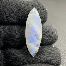 Mondstein blau Cabochon Anhänger quer gebohrt Nr. 4956