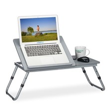 Laptoptisch Betttisch Klapptisch Lesetisch neigbar grau leicht 4 Neigungswinkel