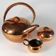 3-teiliges Teeset Kupfer