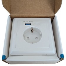 Steckdose Wandsteckdose mit USB 18W Fast Charge Weiß Einbau Unterputz NEU OVP