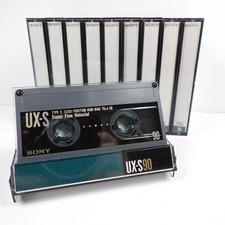 ? 10x SONY UX-S 90 - IEC II Type 2 - Kassetten Cassettes Casetes - 1990 ? .