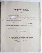 Mitglieds-Schein Deutsche