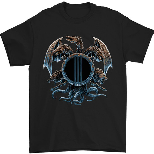 Drei köpfiger drache fantasy - drache,