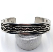 Massiver Vintage Darin Bill Navajo Armreif 925 Silber 100 Gramm Art.-Nr:2013