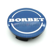1x Original Borbet Nabendeckel 56mm Blau  Felgendeckel | Nabenkappe Center Ca...
