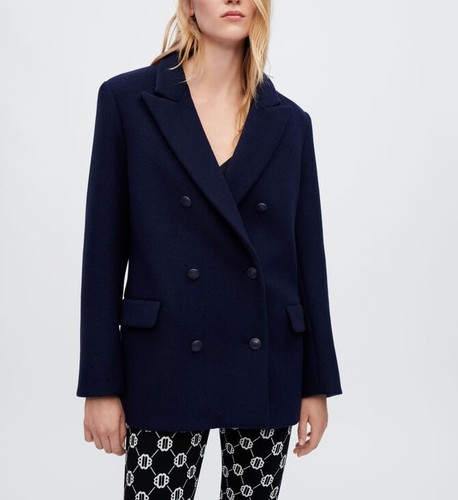 Maje damen mantel dunkelblau - maje,