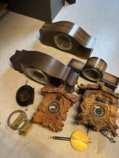 Alles Muss Raus - DEFEKTE Uhr Kuckucksuhr Ersatzteile Gehäuse Uhrenteile Uhrwerk