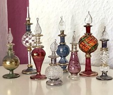 Vintage EDEL 8x Flakons Parfümflakon Oriental Konvolut mundgeblasen