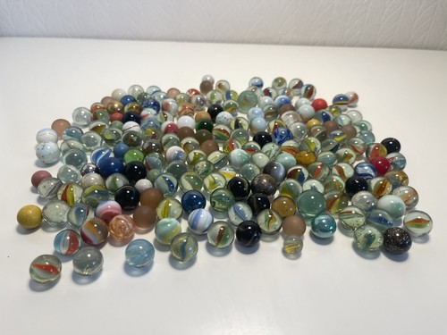 187 kleine vintage glasmurmeln - 187,