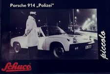 Porsche 914 Polizei - 1:90 - Schuco Piccolo OVP/MIB