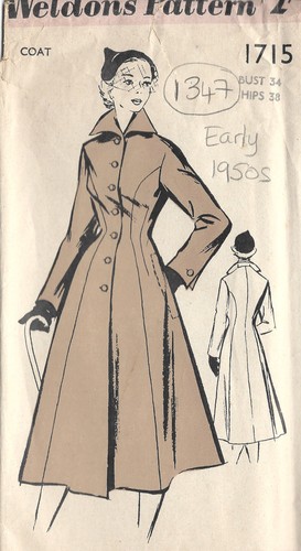 1950er vintage nähmuster b34 - vintage,