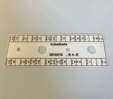 Kabelkarte Klemmleiste Schaltplan Simson SR50 SR80 #5 neu wasserfest UV-stabil
