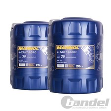 2x 20 Liter MANNOL SAE 30 4-TAKT AGRO MOTORÖL RASENMÄHER / OLDTIMER