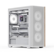 AeroCool PC Gehäuse D501A-G-WT-v2 Mid-Tower Weiß
