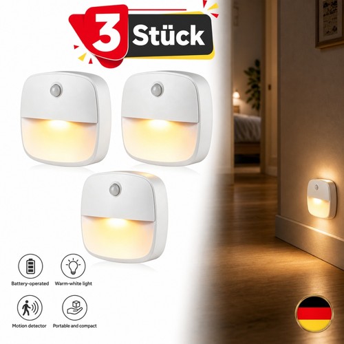 3stk led nachtlicht mit - led,
