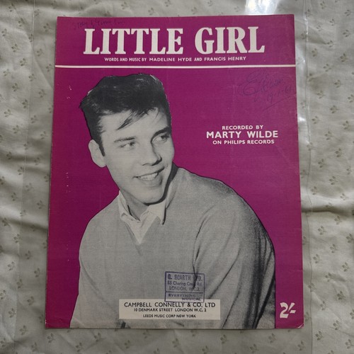 Marty wilde noten little - noten, girl