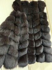 ECHTER PELZ WESTE FUCHS DAMEN