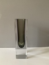 Murano Glas Blockvase Sommerso