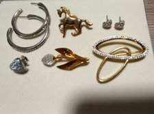 Swarovski  Brosche, Ohrringe 