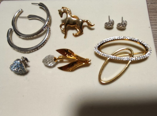 Swarovski brosche ohrringe - ,