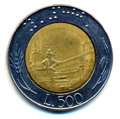 500 italienische lire 1992 - 500,