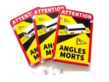 Toter Winkel Schild  3X