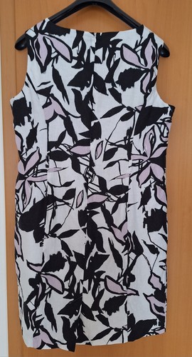 Damen kleid leinen schwarz - 48,