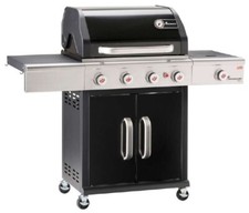 LANDMANN Gasgrill Triton maxX 4.1 mit Wetterschutzhaube & Grillplatte 800°c Zone