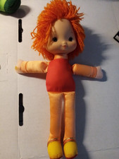 Rainbow Brite /Regina Regenbogen--eine Plüschpuppe orange -zum ergänzen