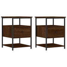 Nachttische 2 Stk. Braun