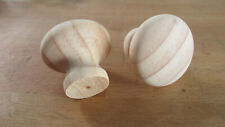 10 Stück Marken Knopfgriff  Griff  Kiefer Roh  3cm / Restposten Holzoben Nr2