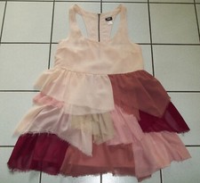 CHIFFON Kleid Tunika Kleid Gr