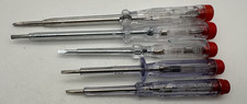 5er Set Schraubendreher Spannungsprüfer Stromprüfer verschiedene Größen